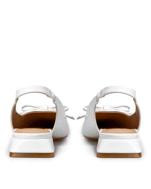 Balerina Flat Blanca Moño 2943981