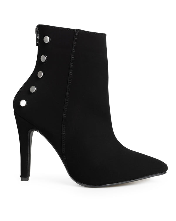 Botín Negro Picudo Estoperoles 3012SS