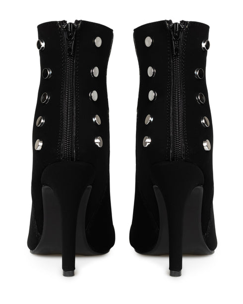 Botín Negro Picudo Estoperoles 3012SS