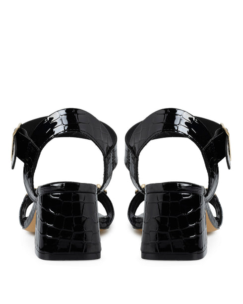 Sandalia Negra Croc Herraje 3204227