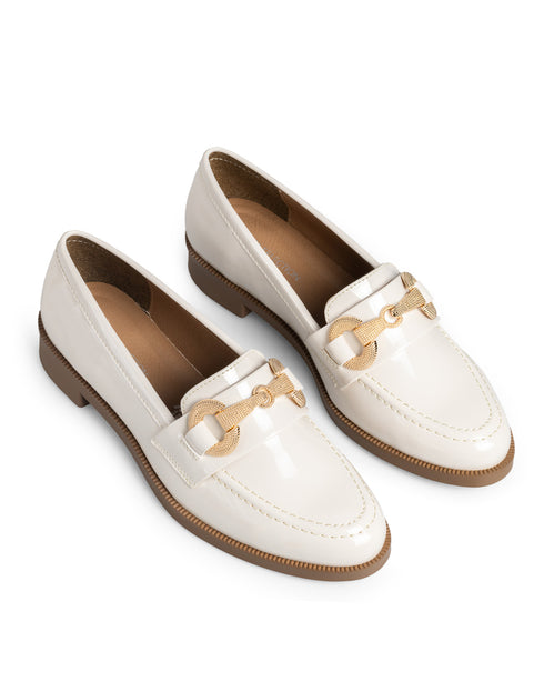 Mocasín Latte Herraje Brillos 3234220