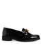 Mocasín Negro Croc Hebilla Dorada 3234428