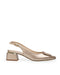 Tacón Slingback Oro Rosado Hebilla Cuadrada 332501