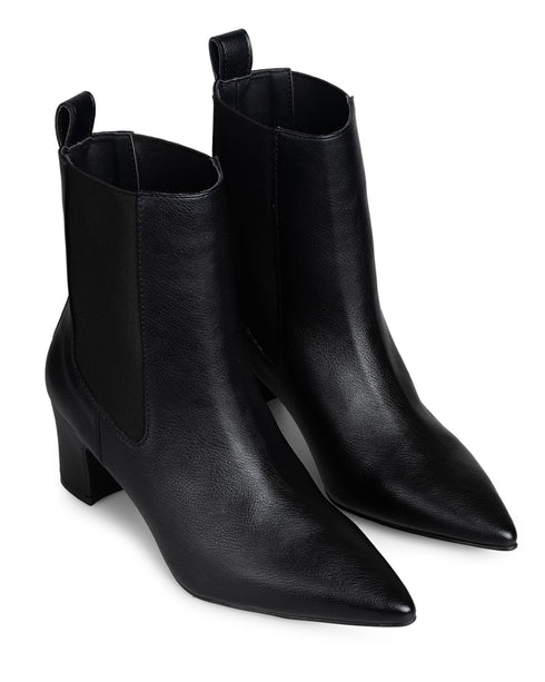 Bota Negra Punta Picuda Resortes 3381694