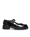 Zapato Flat Negro Con Hebilla 340402