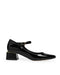Zapatilla Negra Picuda Ankle Strap 342504