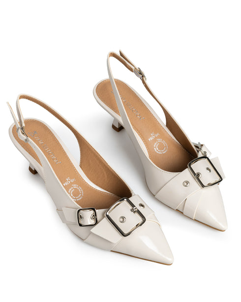 Zapatilla Latte Slingback Kitten Heel 3484264