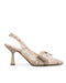 Zapatilla Beige Víbora Slingback 354702
