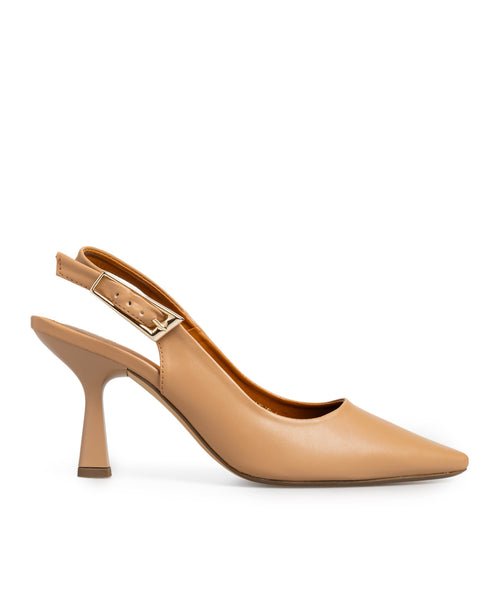 Zapatilla Camel Picuda Slingback 354705