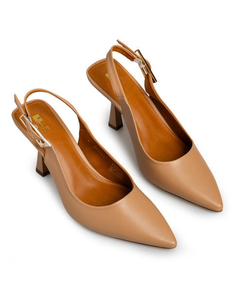 Zapatilla Camel Picuda Slingback 354705