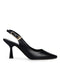 Zapatilla Negra Picuda Slingback 354705