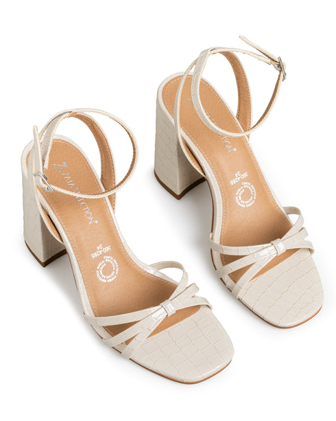 Sandalia Latte Croc Tiras Cruzadas 360-4285