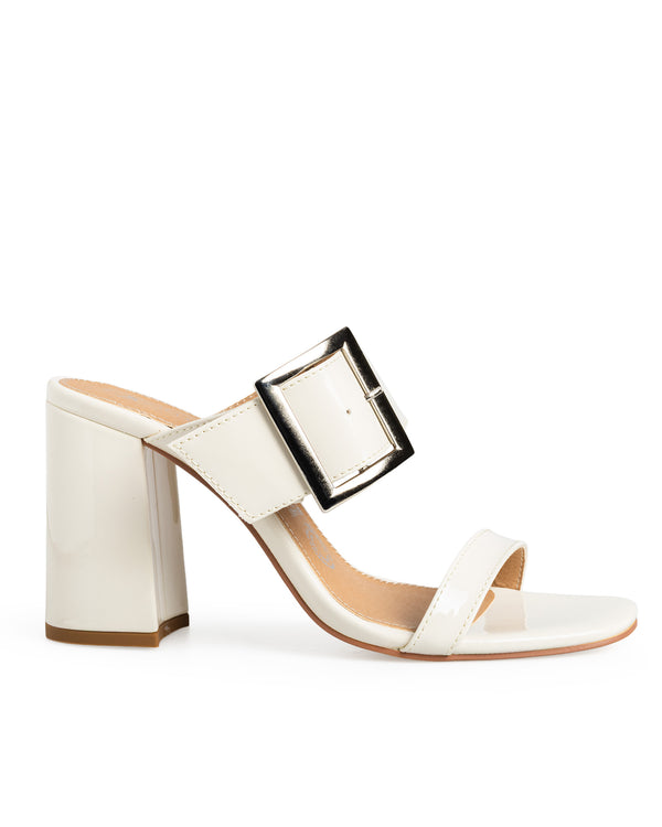 Sandalia Latte Hebilla Cuadrada 360-4407