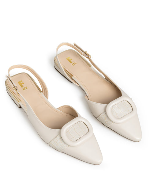 Balerina Latte Slingback Hebilla 362902
