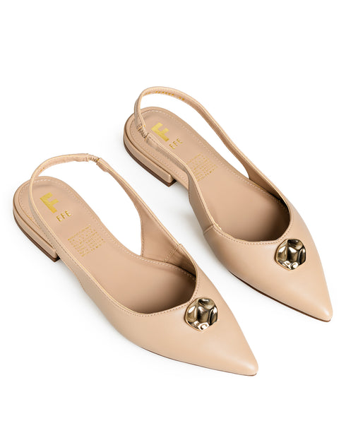 Balerina Nude Slingback Broche 363603