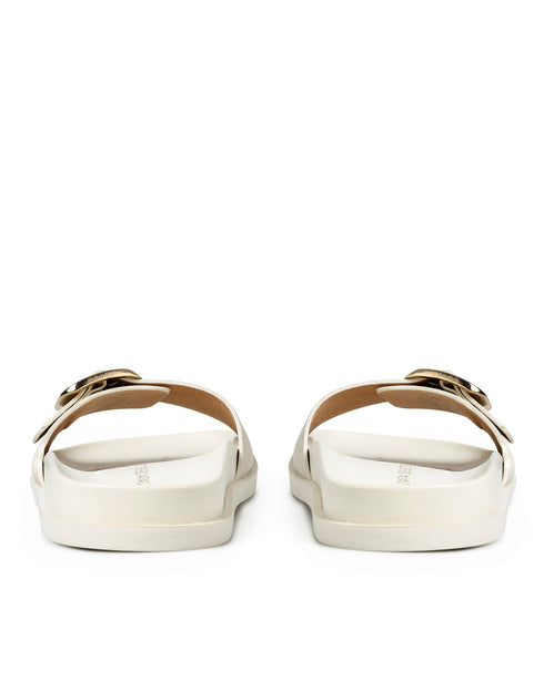 Sandalia Plana Latte Hebilla 3664323