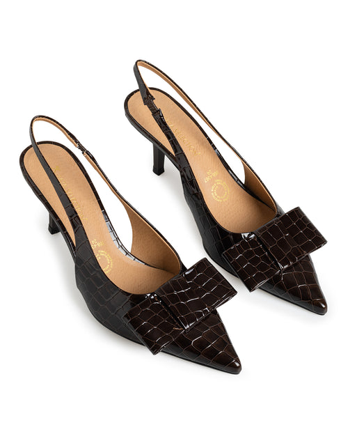 Zapatilla Café Croc Slingback Moño 368-4367