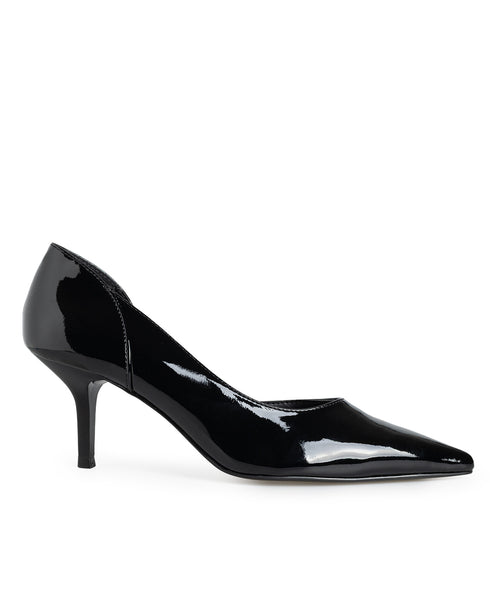 Zapatilla Negra Charol Picuda 368-4382