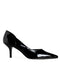 Zapatilla Negra Charol Picuda 368-4382