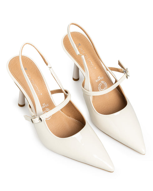 Zapatilla Slingback Latte Picuda 372-4370