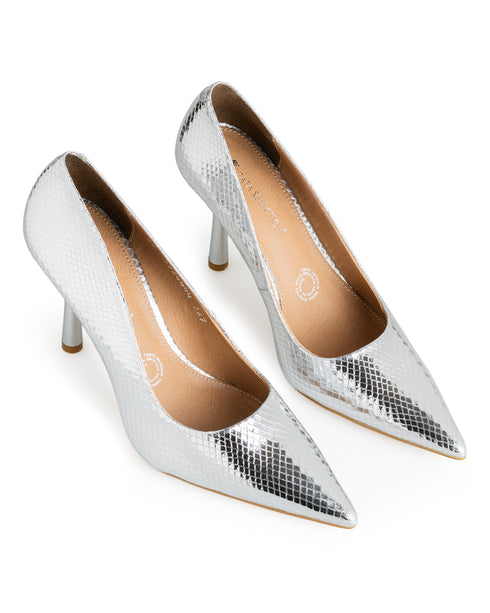 Zapatilla Plata Picuda Snake 372-4444