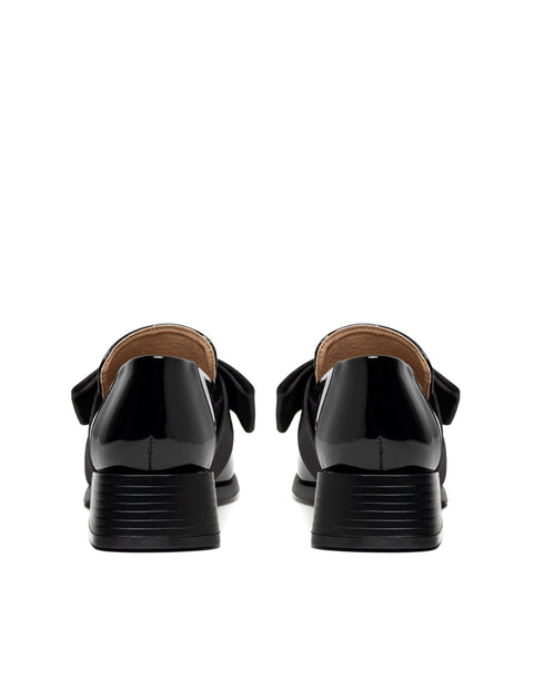 Mocasín Negro Charol Listón 2723819