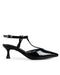 Zapatilla Picuda Negra T-strap 418007