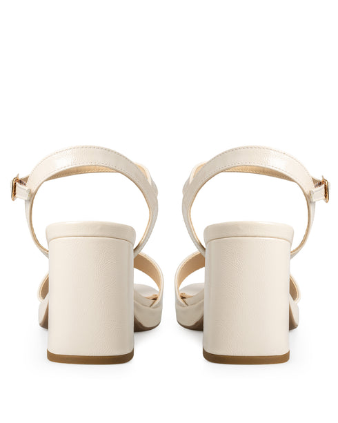 Sandalia Latte Tacón Grueso 435001