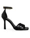 Sandalia Negra Ankle Strap Tiras Cruzadas 439004