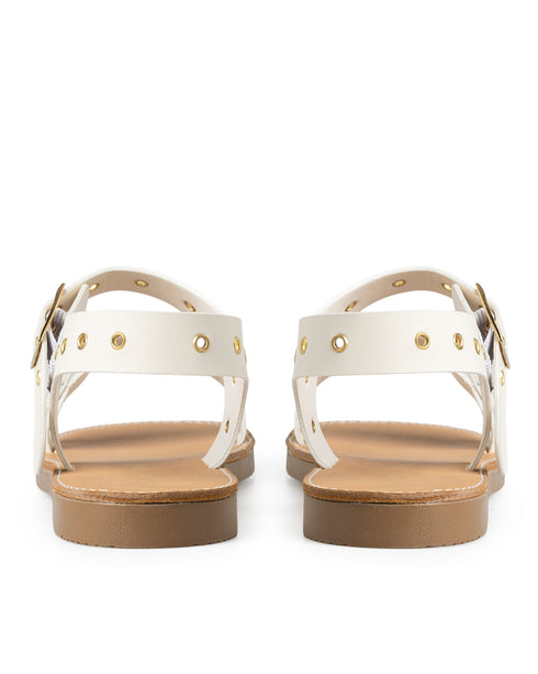 Sandalia Latte Anillos Doble Hebilla 451002