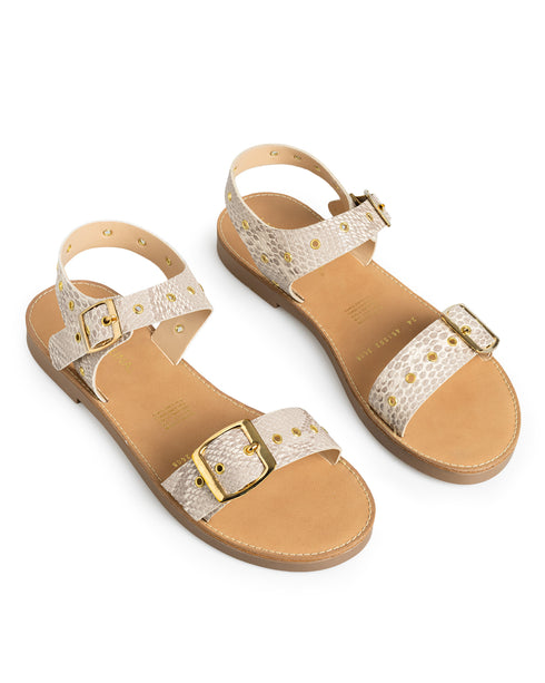 Sandalia Víbora Anillos Doble Hebilla 451002