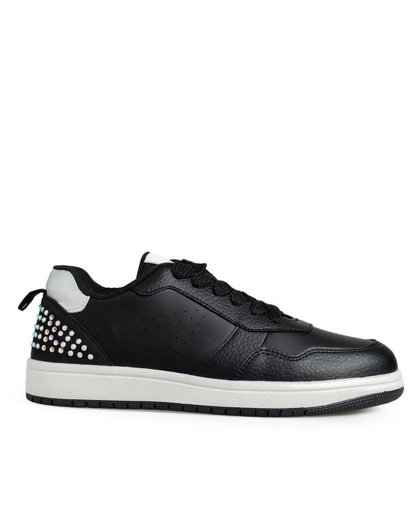 Tenis Negro Con Brillos 477001