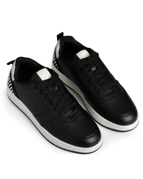 Tenis Negro Con Brillos 477001