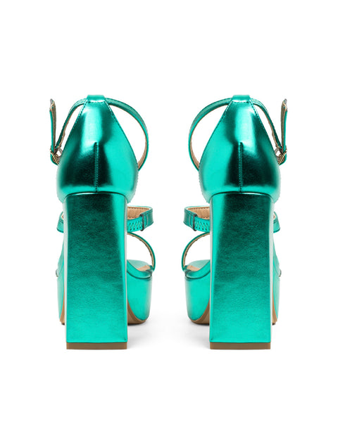 Sandalia Plataforma Verde Metálico 2593760