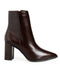 Bota Café Lisa Picuda Tacón Cuadrado 550001