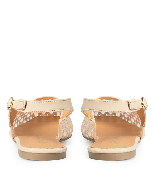 Balerina Beige Slingback Malla 6406MD