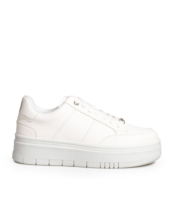 Tenis Blanco Plataforma 6753-1