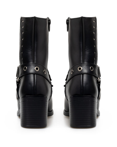 Bota Vaquera Negra Cadena 7502LC