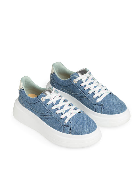 Tenis Mezclilla Suela Chunky 8000JC