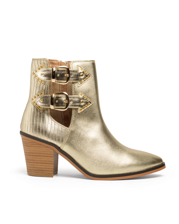 Botín Oro Doble Hebilla 2441648