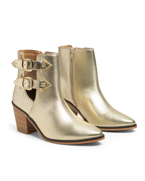 Botín Oro Doble Hebilla 2441648