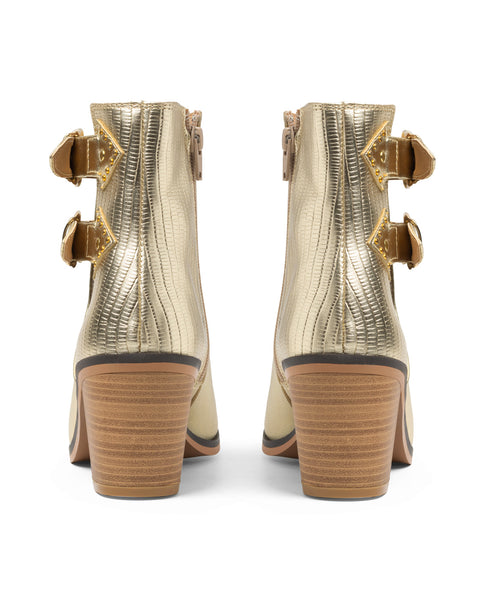 Botín Oro Doble Hebilla 2441648