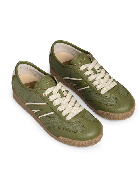 Tenis Verde Urbano Lineas Blancas 8554