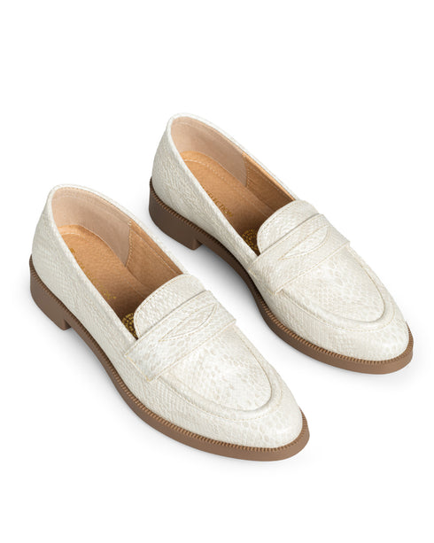 Mocasín Latte Snake ALONDRA