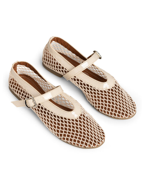 Balerina Latte Malla Con Correa LIA