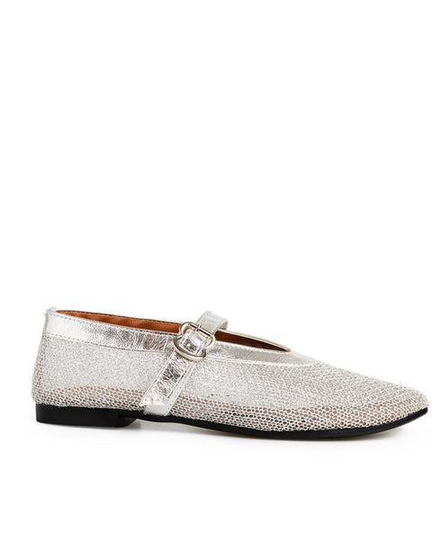 Balerina Plata Malla Con Correa LIA