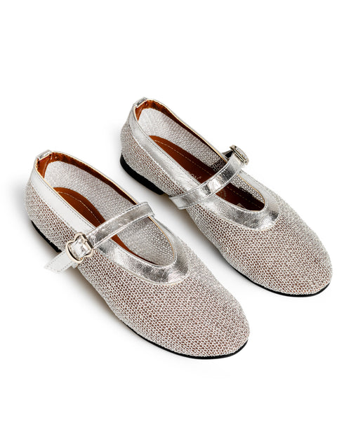 Balerina Plata Malla Con Correa LIA