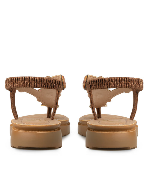 Sandalia Bronce T-Strap MD24689