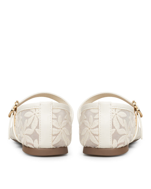 Vera Romántica - Balerina Floral Blanca VERA
