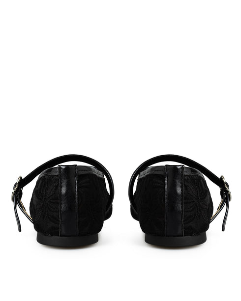 Vera Romántica - Balerina Floral Negra VERA